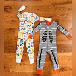 Hanna Andersson Colorful Animal + Skeleton Print 3T